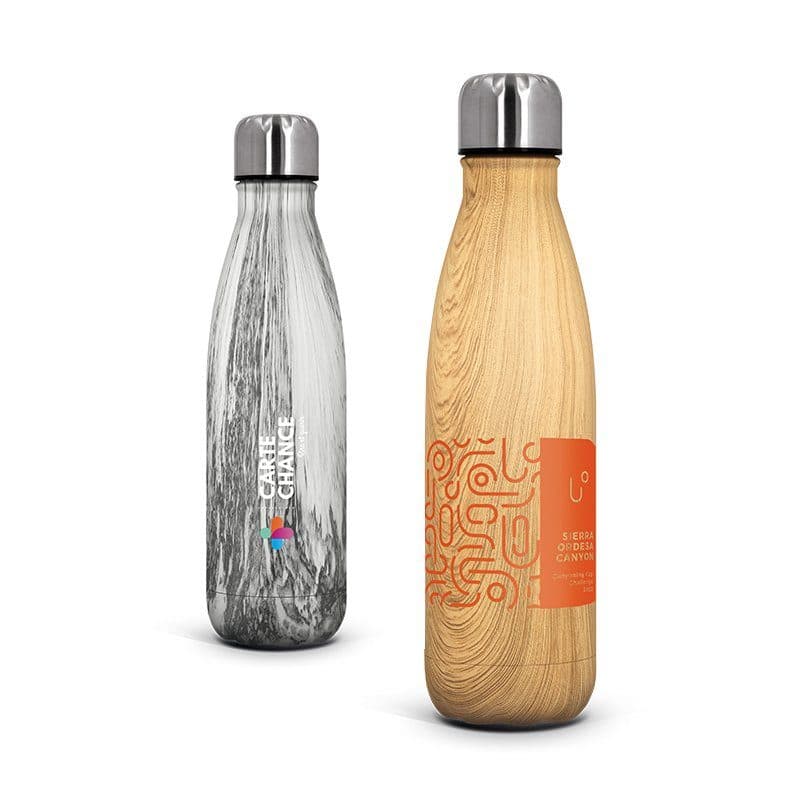 BOUTEILLE GOURDE 50 cl ISOTHERME DOUBLE-PAROI INOX en situation