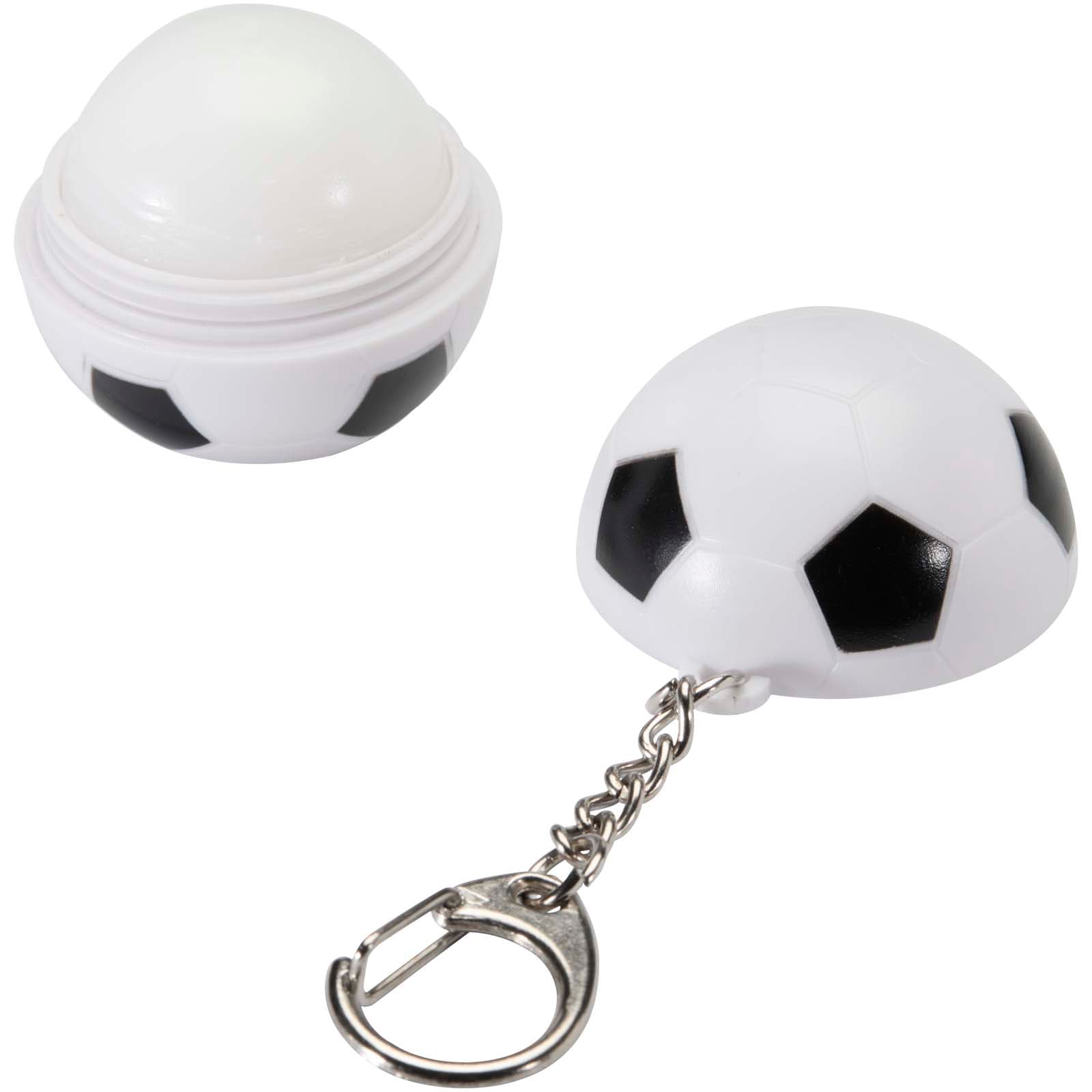 Baume à lèvres vanille en forme de ballon de football Rami avec FPS 15 et porte-clés