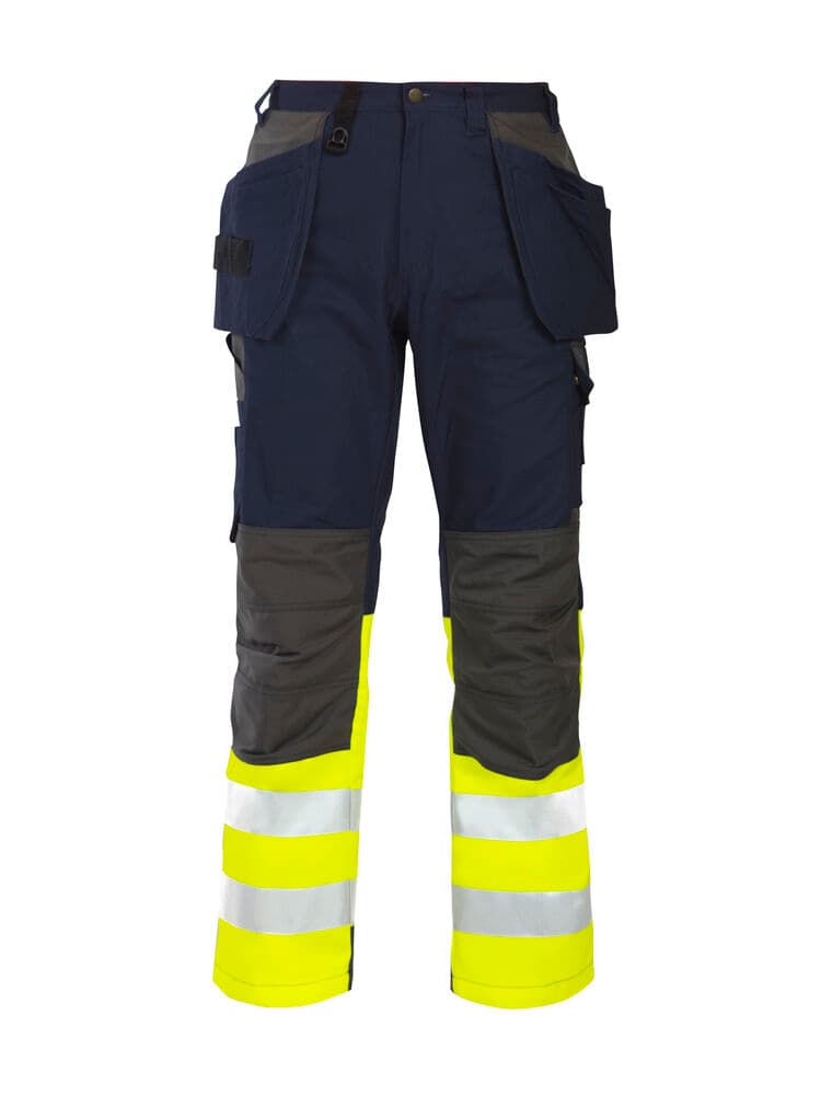 6522 PANTALON DE SIGNALISATION AVEC POCHES AUX GENOUX ET POCHES JEAN EN ISO 20471 CLASSE 1