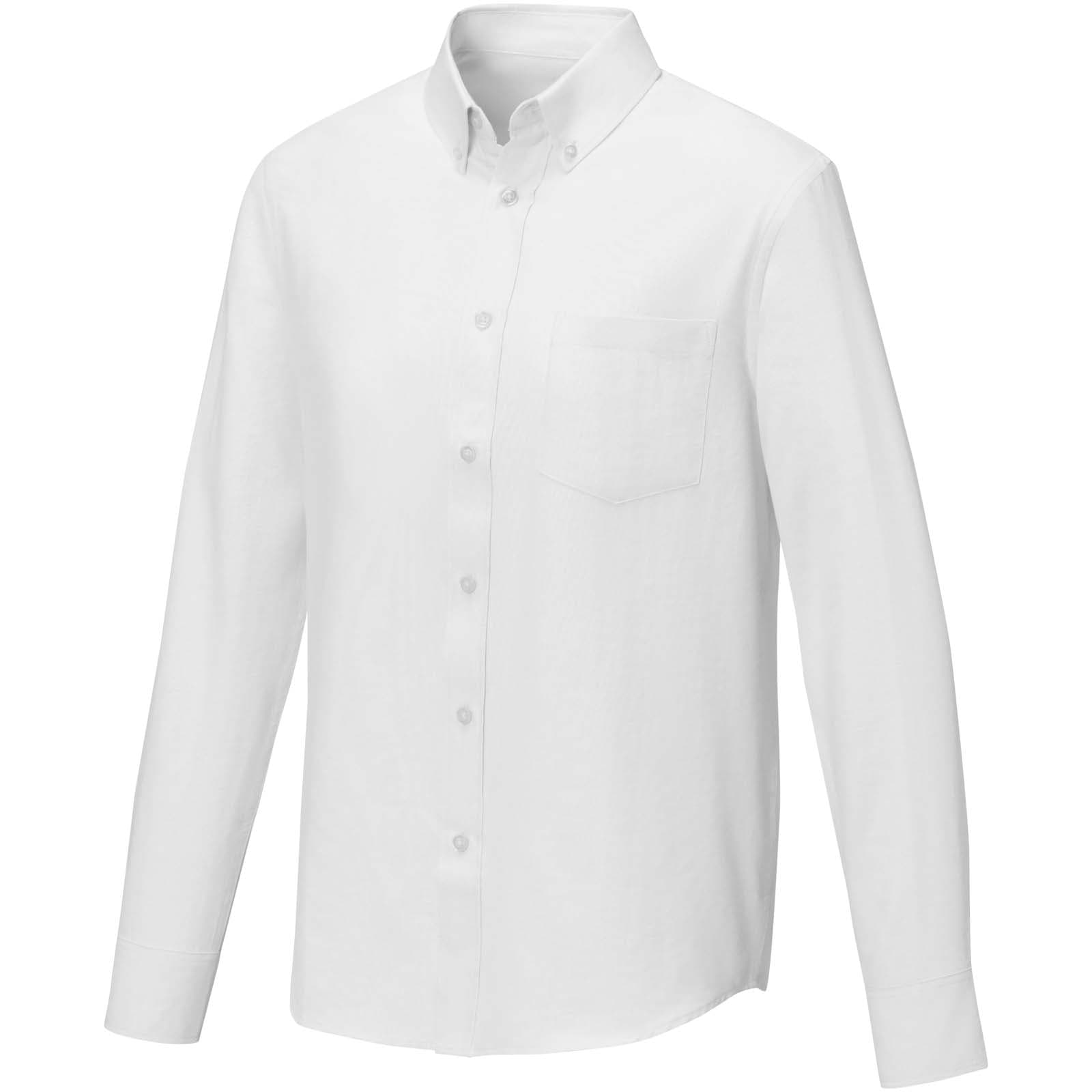 Chemise à manches longues de 130 g/m² Pollux pour homme coloris Blanc