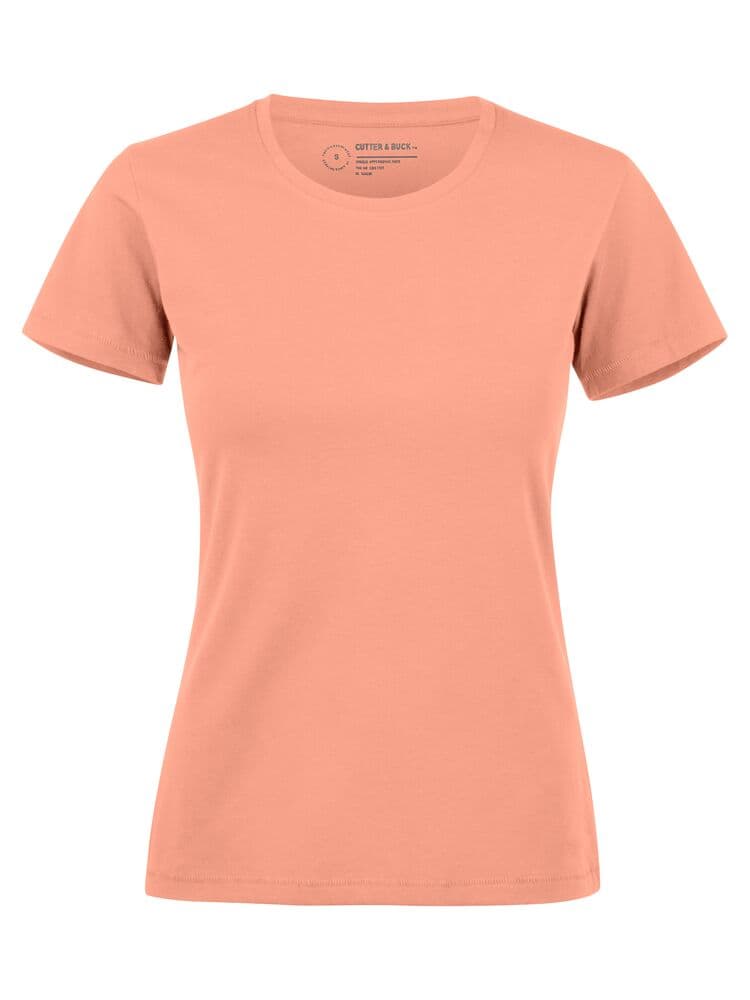 Pull col rond Cutter & Buck Manzanita femme coloris Papaye
