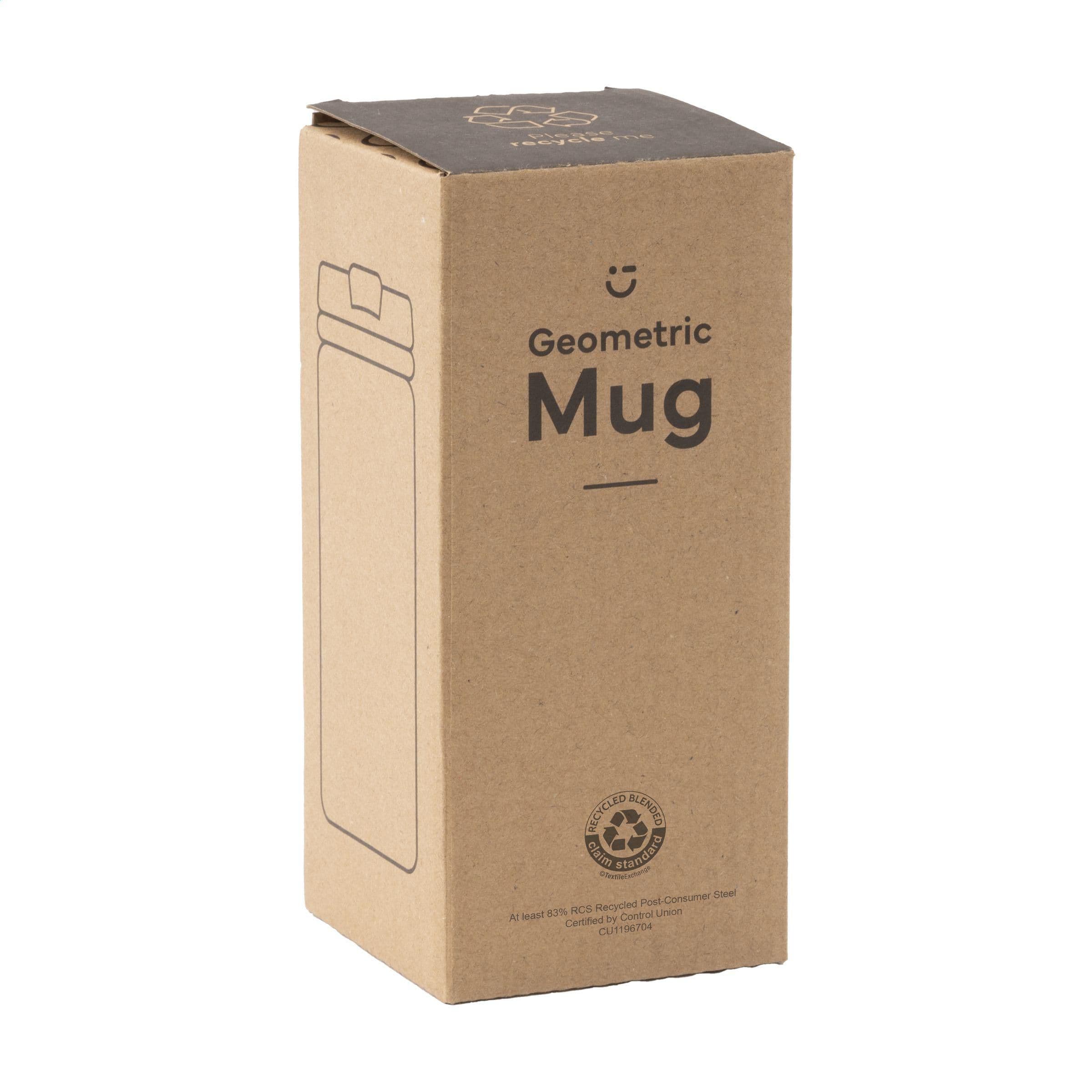 Gobelet acier RCS recyclé Geometric 280 ml en situation