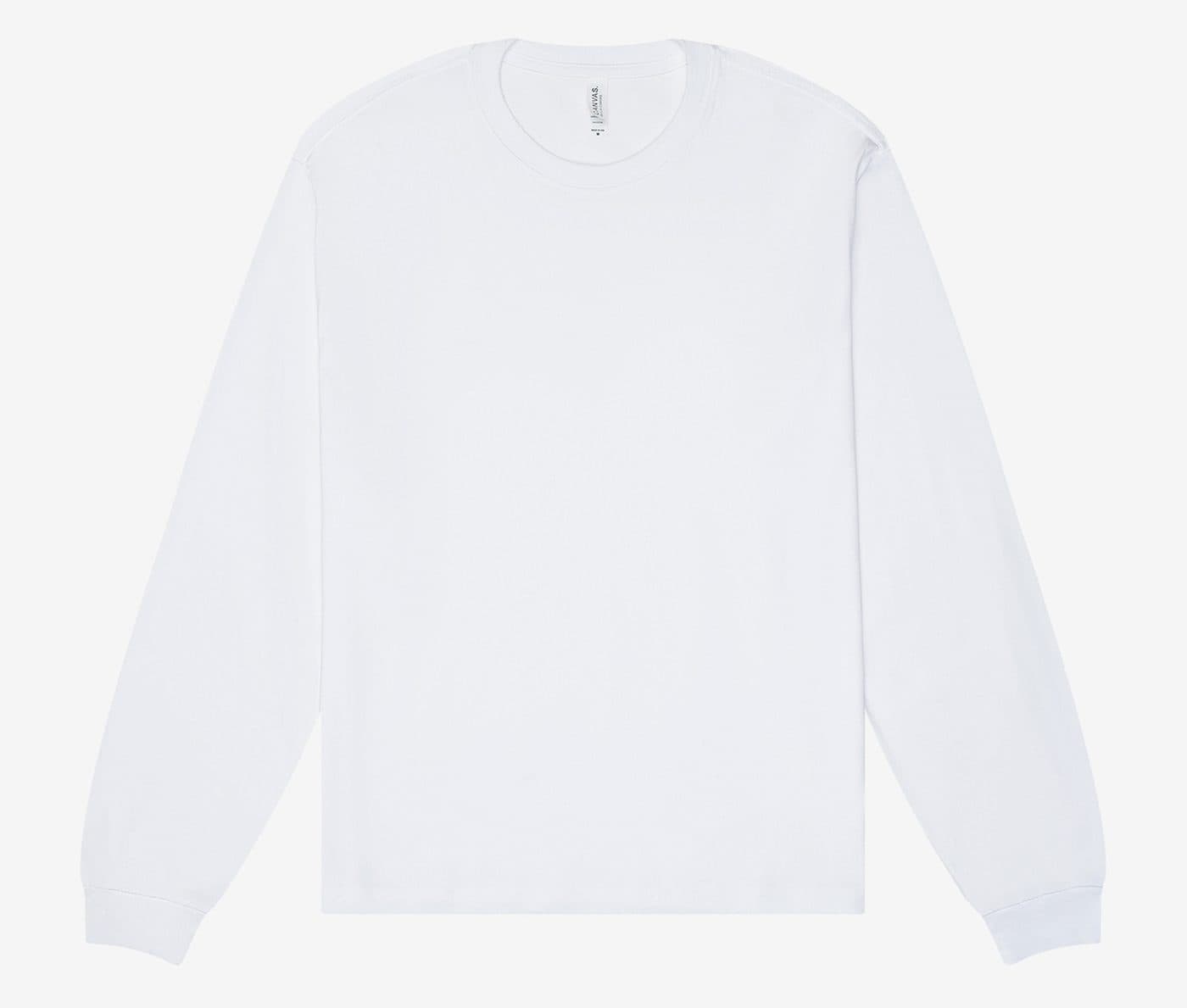 UNISEX HEAVY BOXY LONG SLEEVE TEE coloris Blanc
