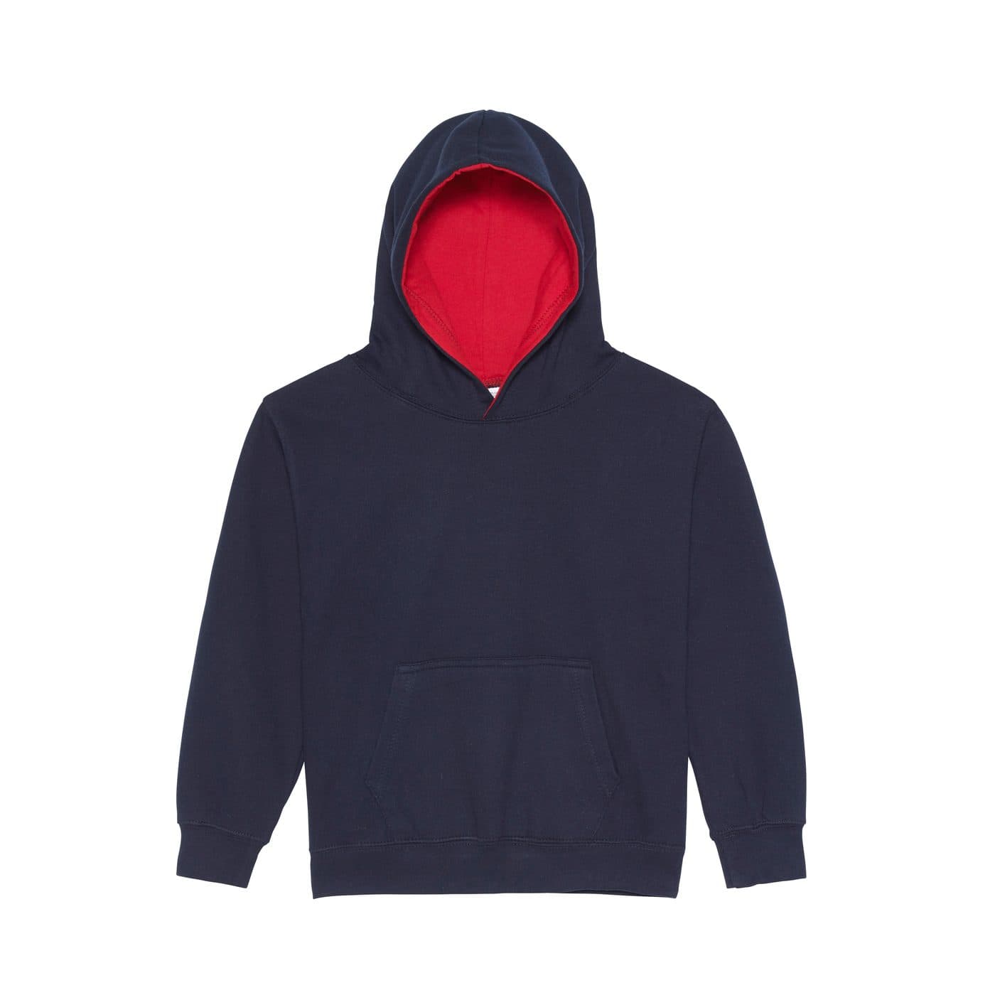 KIDS VARSITY HOODIE coloris Bleu marine / Rouge feu