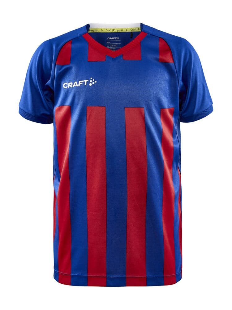 Craft Progress 2.0 stripe jersey jr coloris Bleu / Rouge