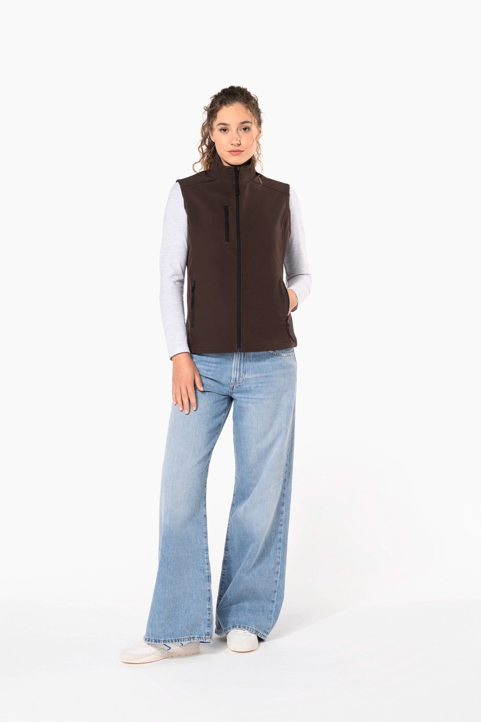 Bodywarmer softshell femme en situation