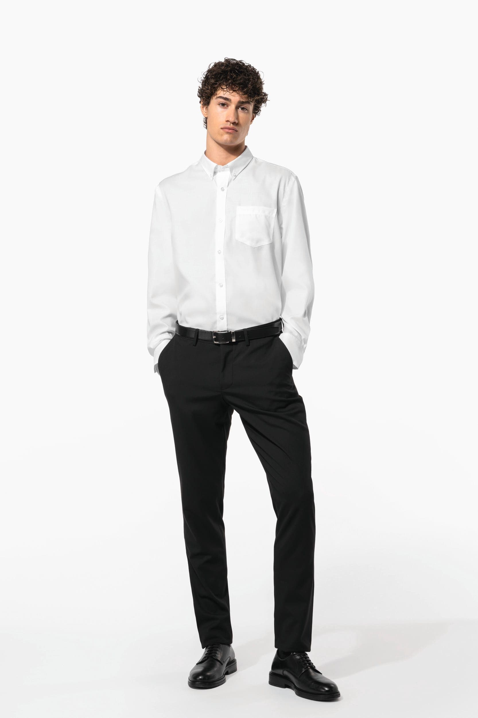 Chemise manches longues sans repassage en situation