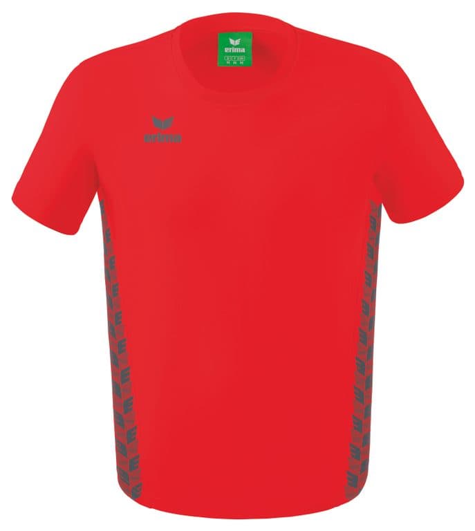 T-shirt Essential Team coloris Rouge / Gris ardoise