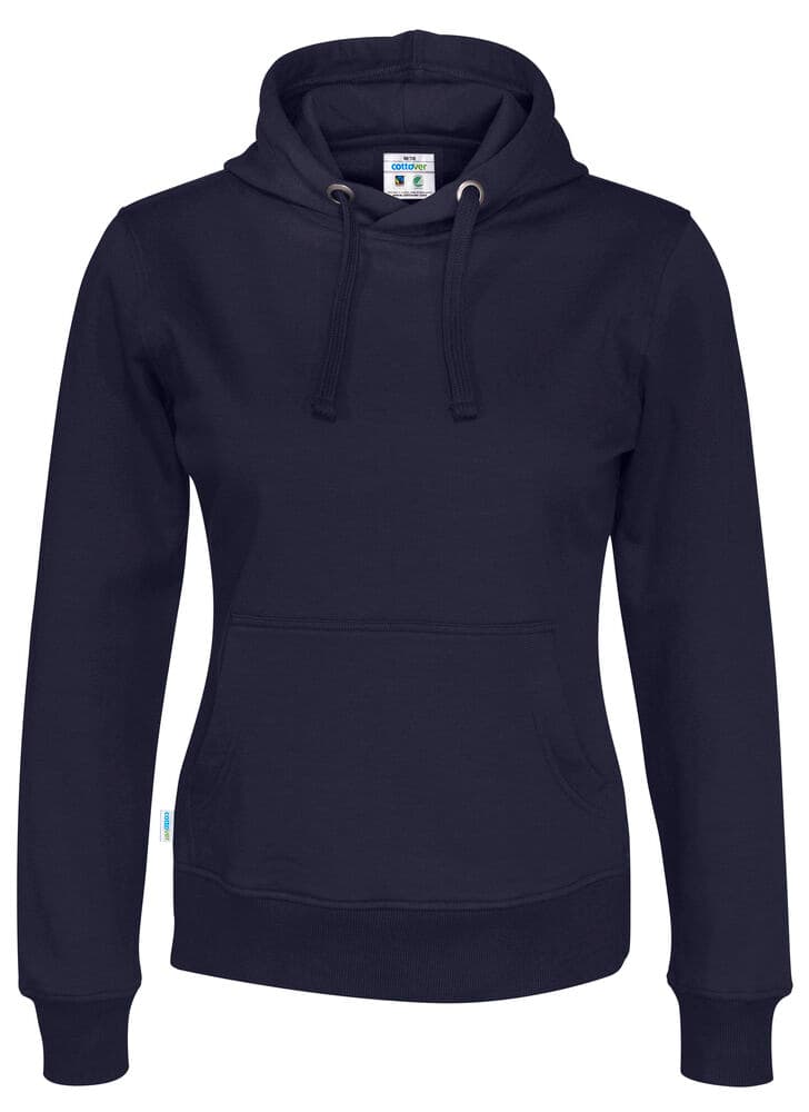 HOODIE FEMME - CERTIFIÉ GOTS coloris Marine