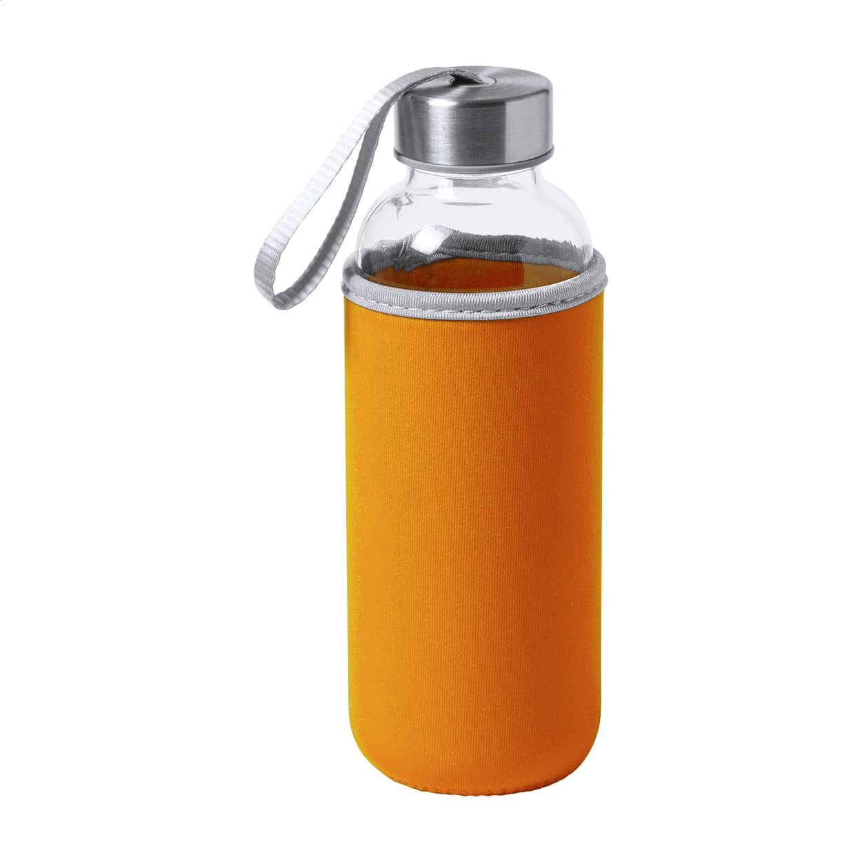 Bouteille en verre coloris Orange