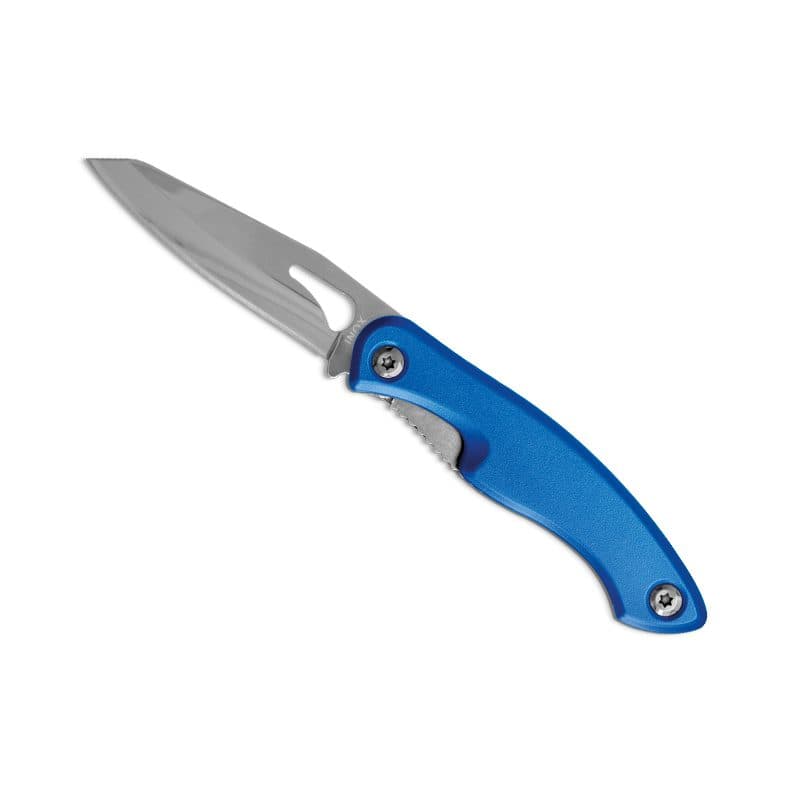 COUTEAU PLIABLE MANCHE ALU LAME INOX en situation