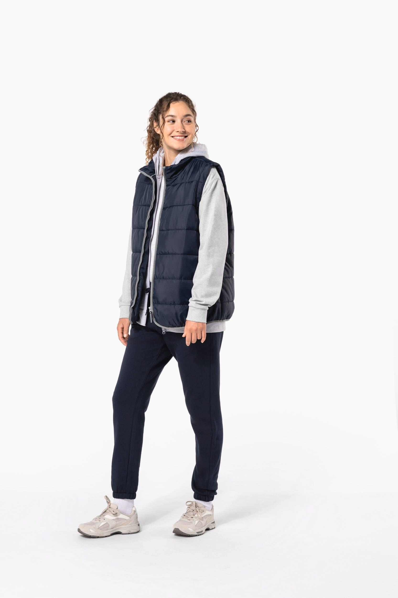 Bodywarmer matelassé unisexe en situation