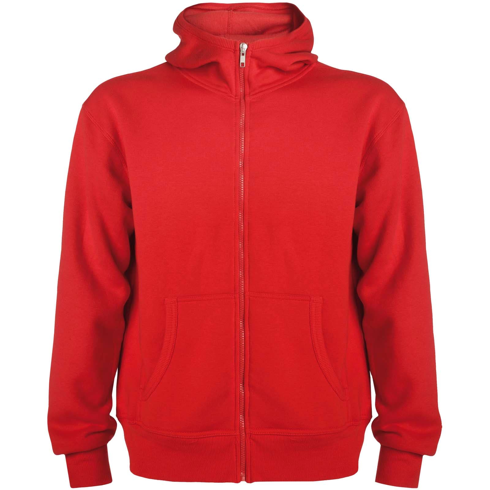 Sweat zippé à capuche de 280 g/m² Montblanc unisexe coloris Rouge