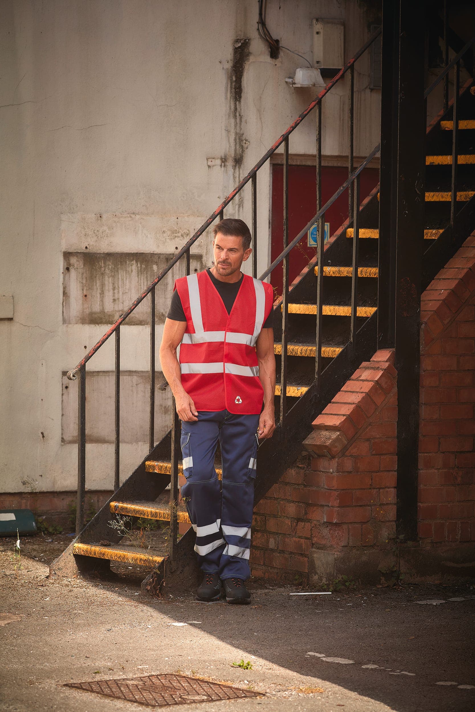 Gilet haute visibilité à maille ajourée en situation