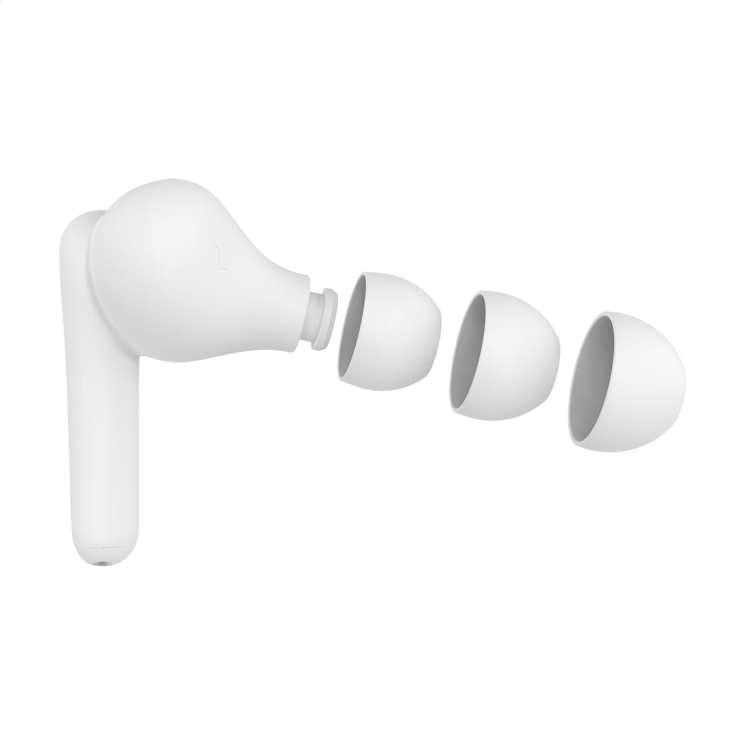 Écouteurs sans fil Belkin SoundForm Rhythm en situation