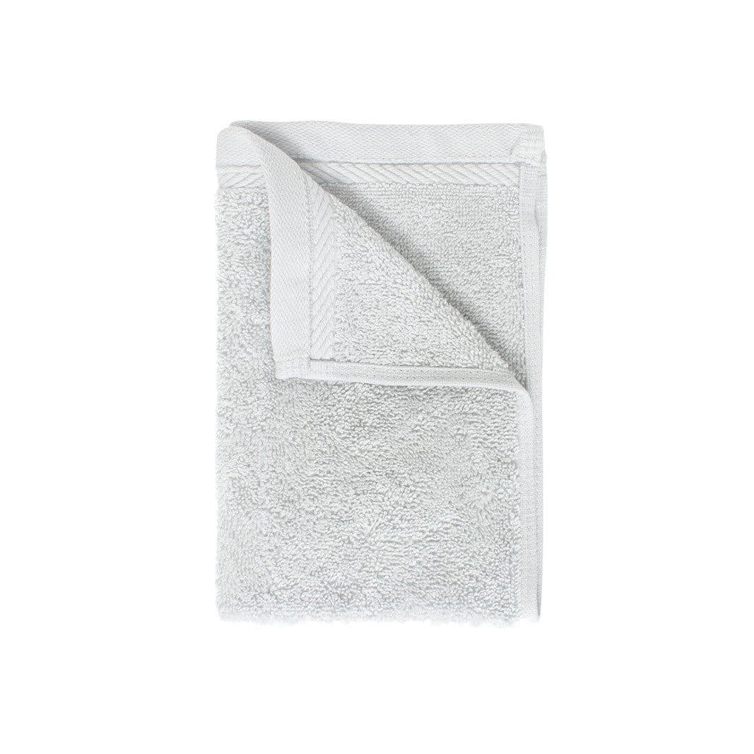 ORGANIC GUEST TOWEL coloris Gris argent