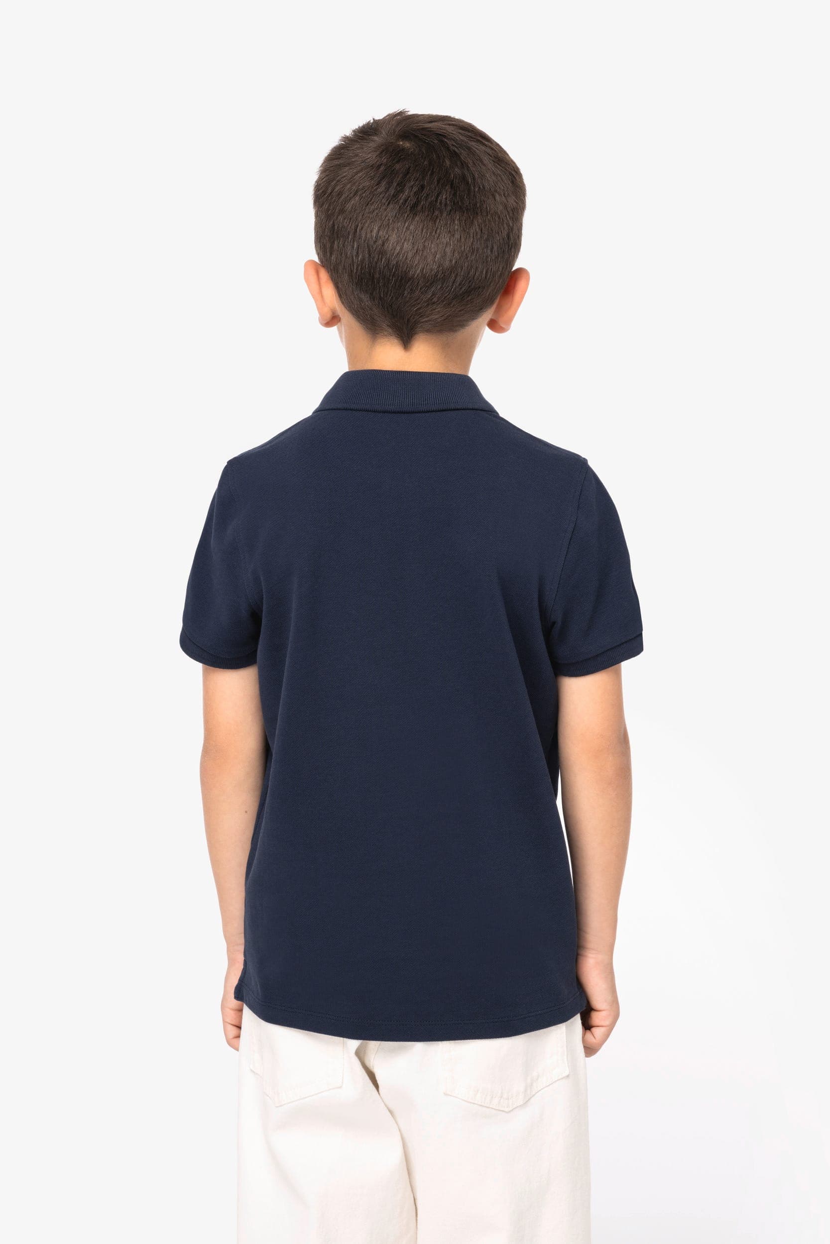 Polo écoresponsable maille piquée enfant en situation