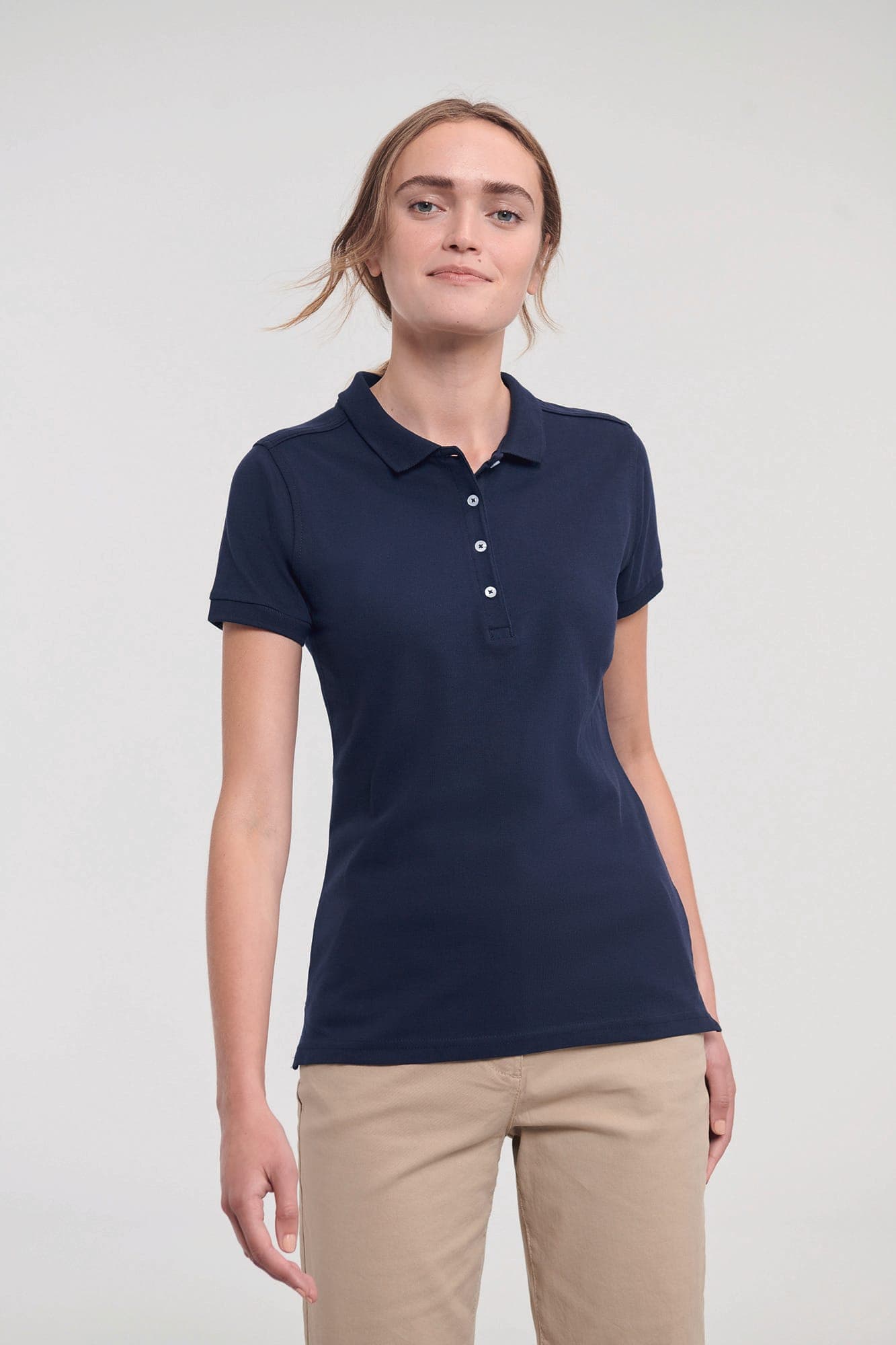 Polo Stretch Femme en situation