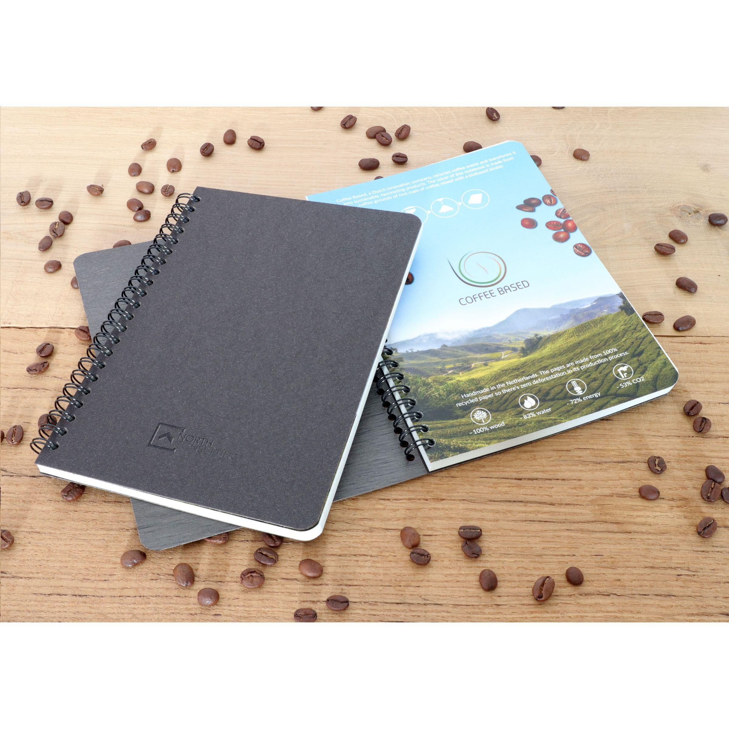 Carnet de notes Coffee Wire-O A5 en situation