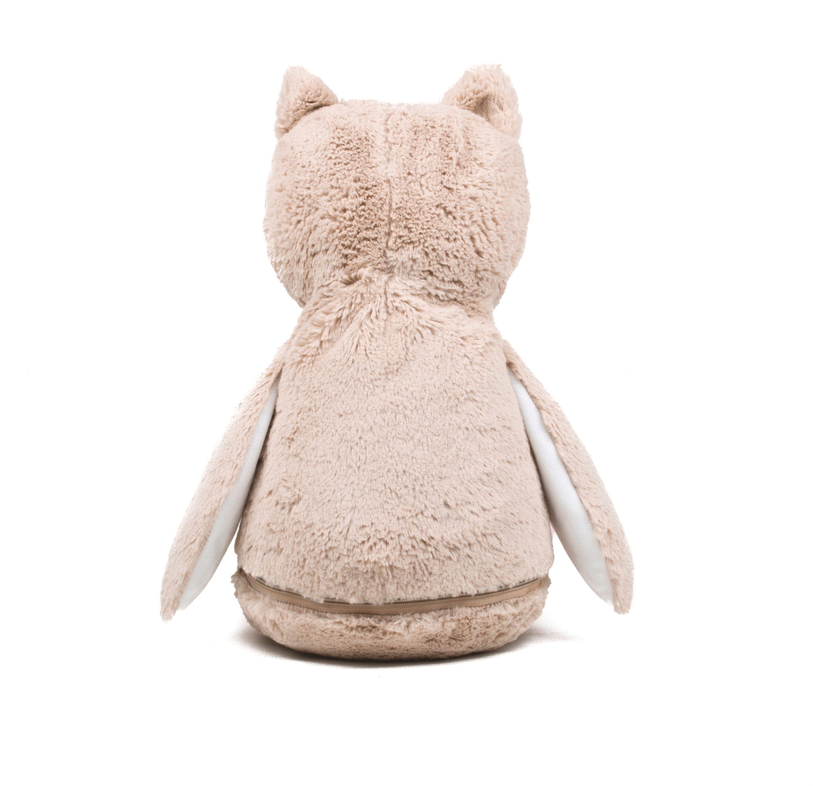Peluche zippée Chouette en situation