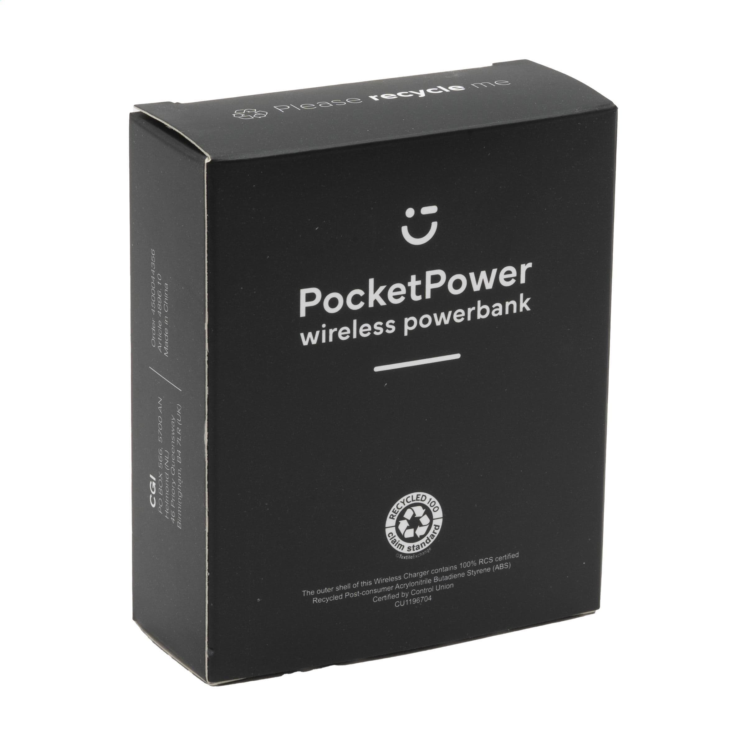 Powerbank sans fil RCS PocketPower ABS recyclé 10000 mAh en situation