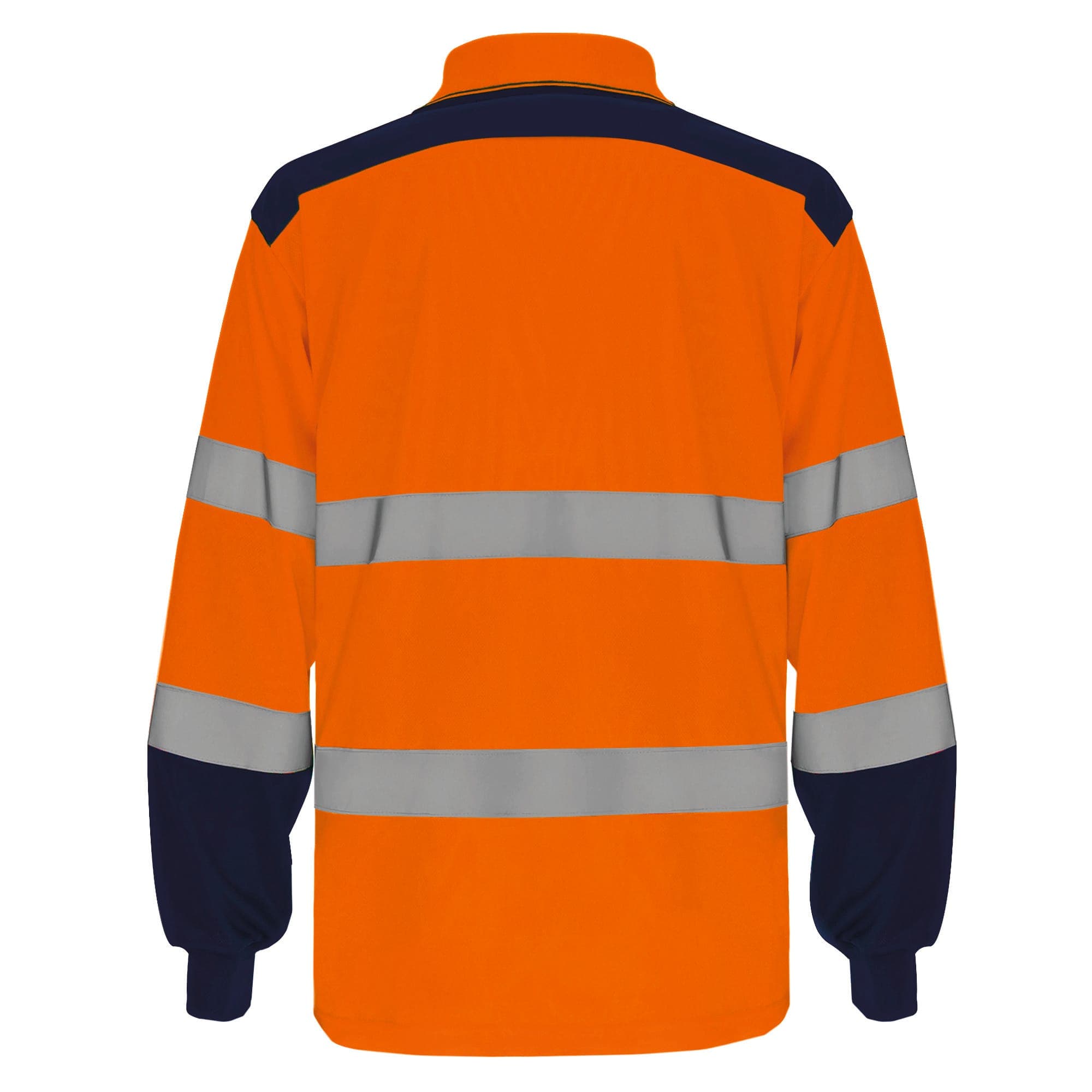 Polo bicolore manches longues haute visibilité en situation
