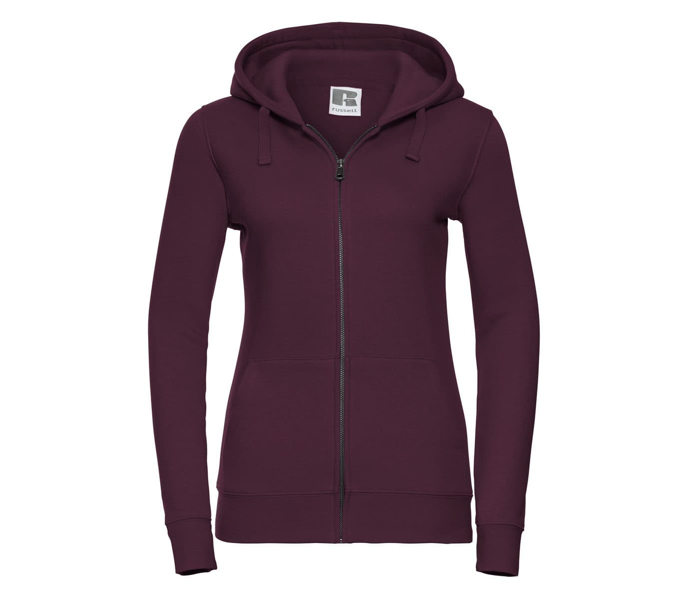 LADIES' AUTHENTIC ZIPPED HOOD JACKET coloris Bordeaux