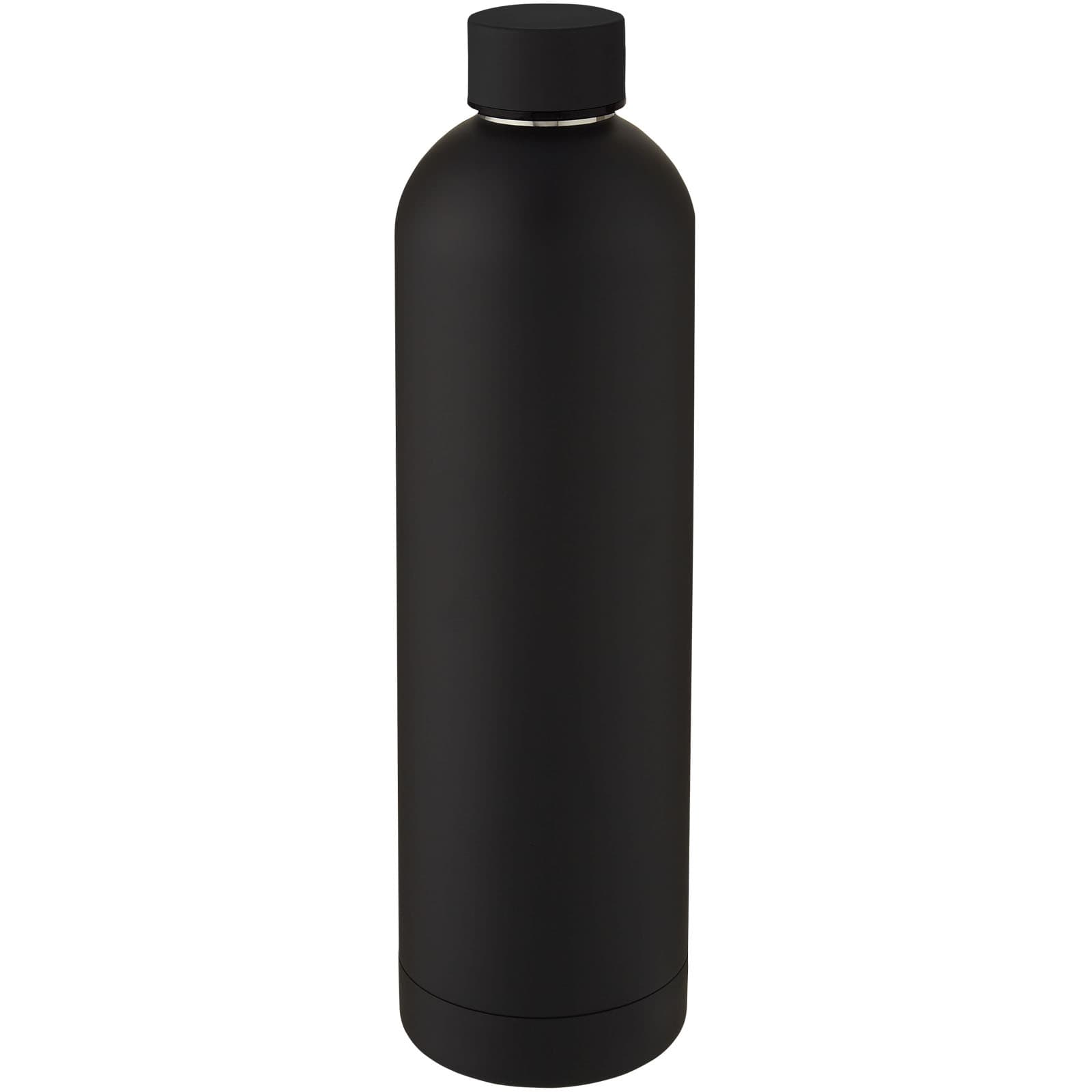 Bouteille isotherme Spring de 1 L avec isolation par le vide et couche de cuivre coloris Noir