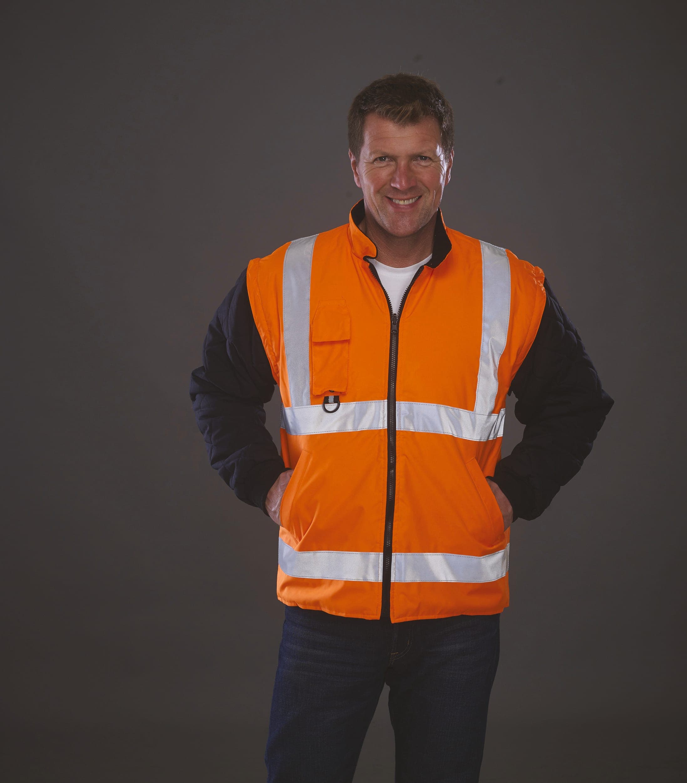 Parka de sécurité haute visibilité 7 en 1 en situation