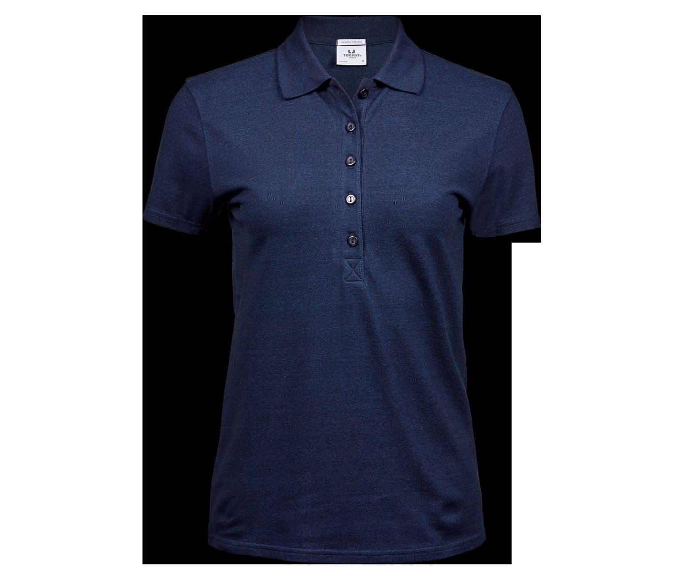 LADIES LUXURY STRETCH POLO coloris Denim