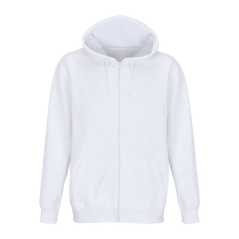 Sol'S Carter - Unisex Full-Zip Hoodie coloris Blanc