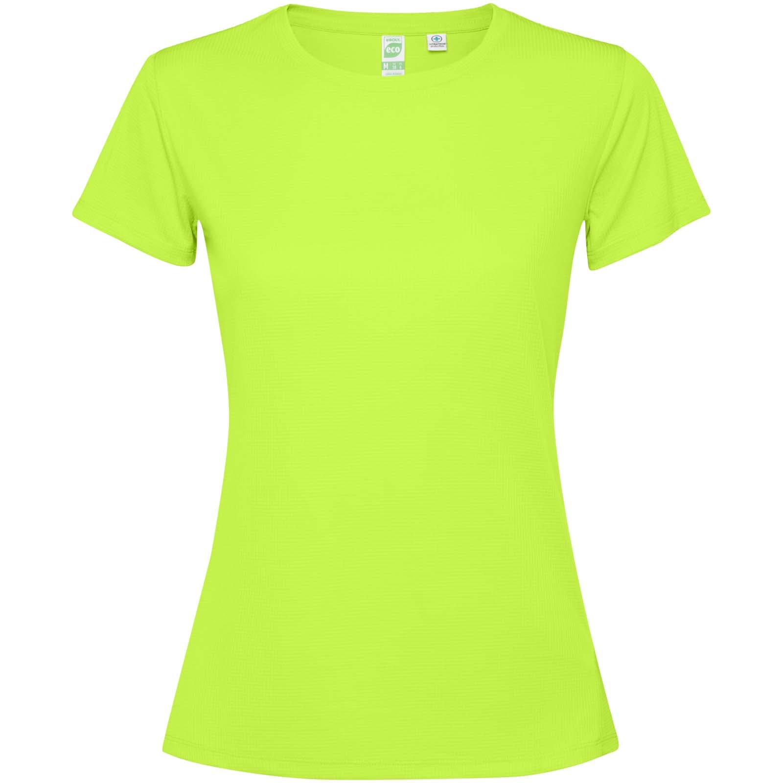 T-shirt de 125 g/m² Estoril à manches courtes pour femme coloris Vert fluo