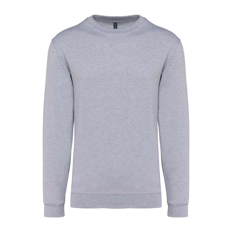 Crew Neck Sweatshirt coloris Gris oxford