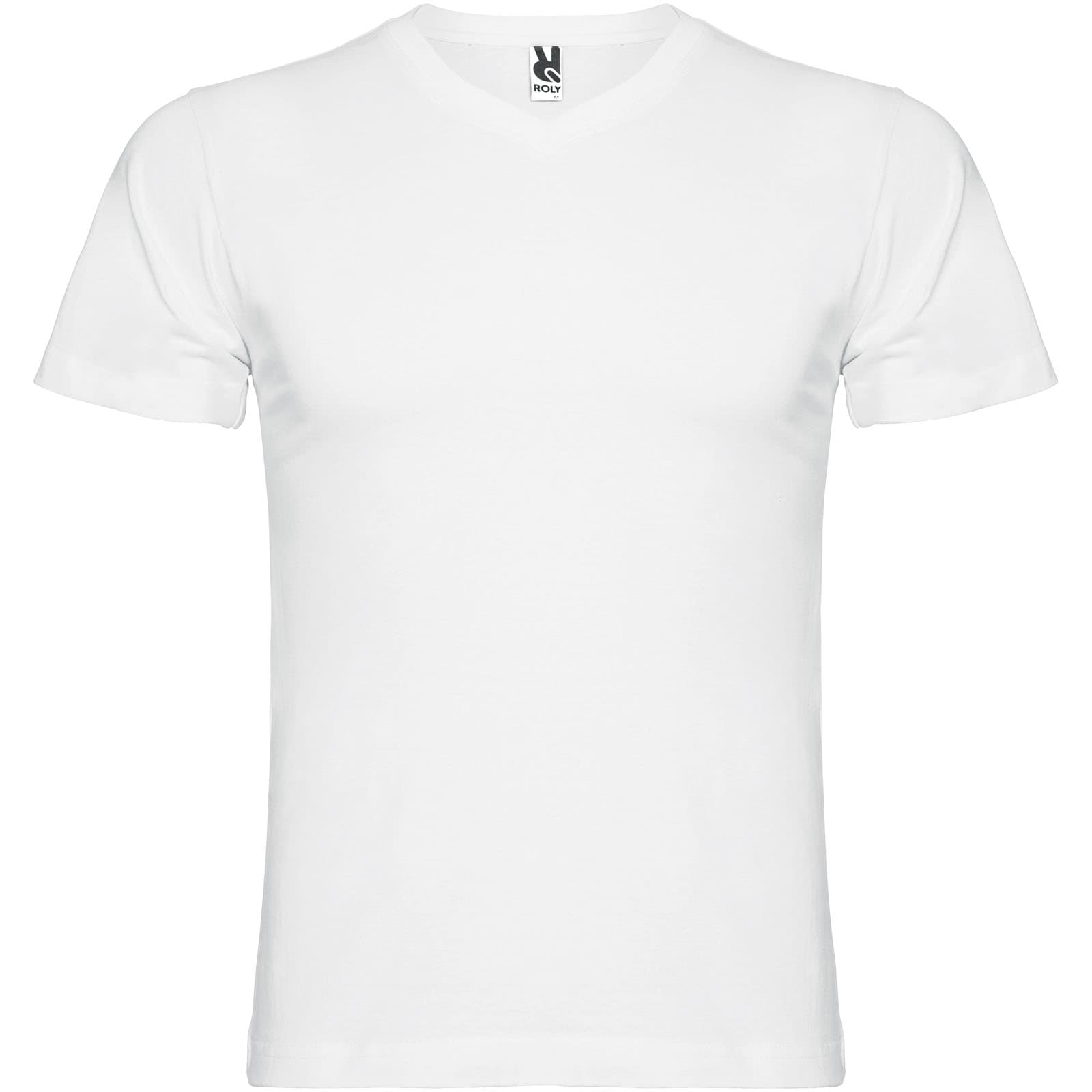 T-shirt de 155 g/m² Samoyedo à col en V et manches courtes pour homme coloris Blanc