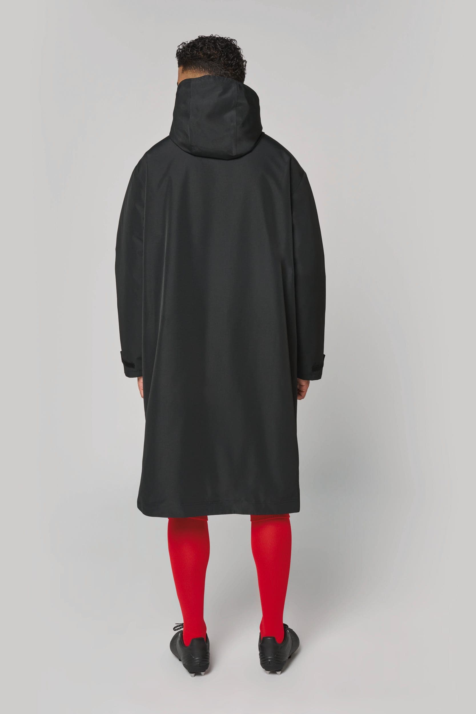 Parka longue doublée sherpa unisexe en situation