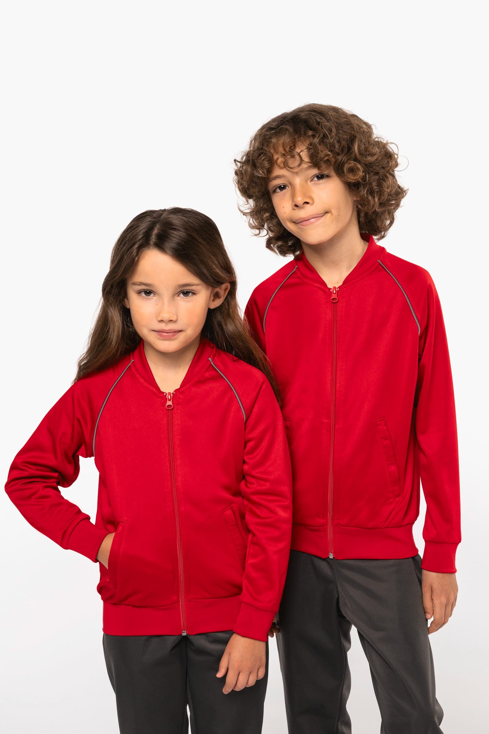 Veste de survêtement zippée avec liseré enfant