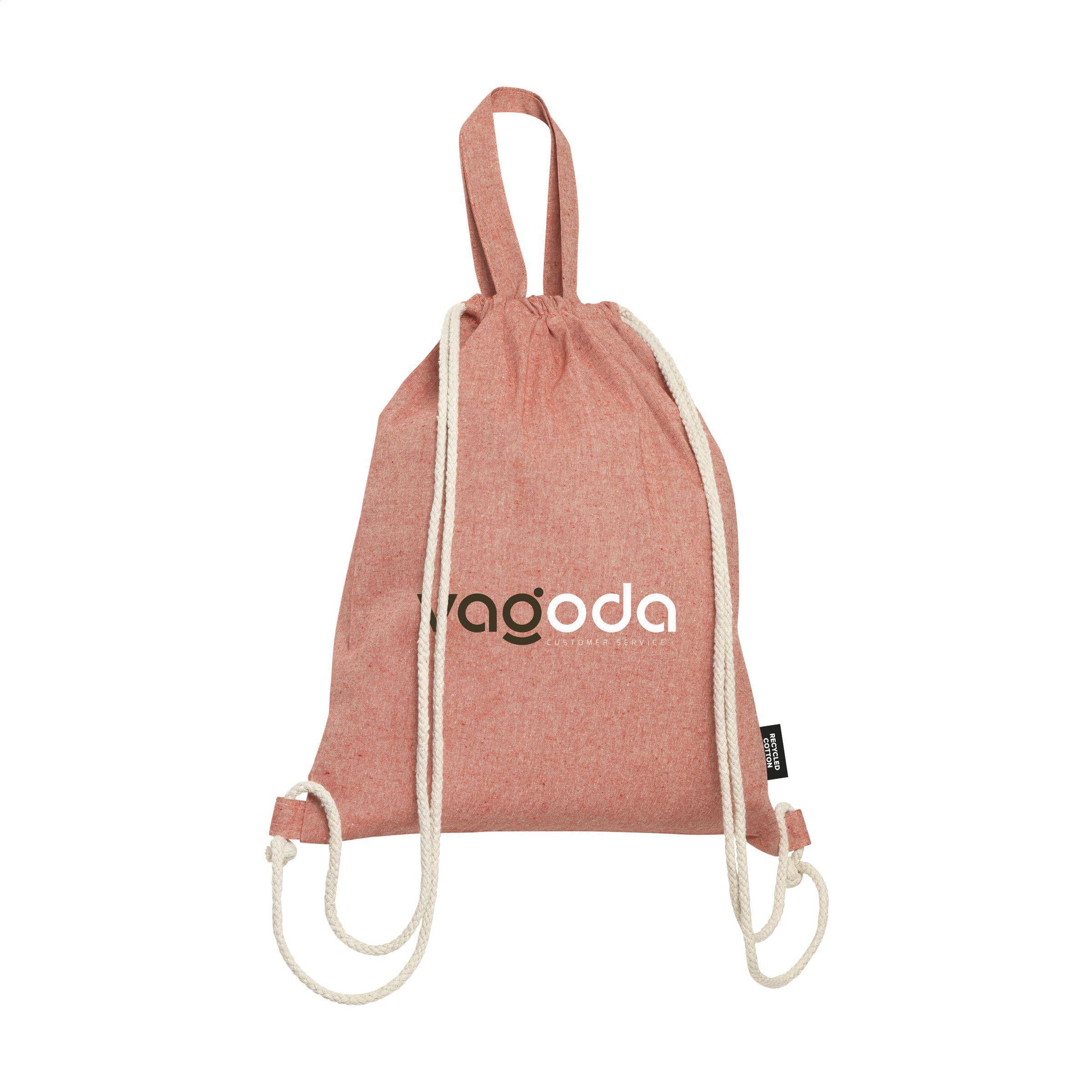 Sac à dos PromoBag Plus coton GRS recyclé (180 g/m²) en situation