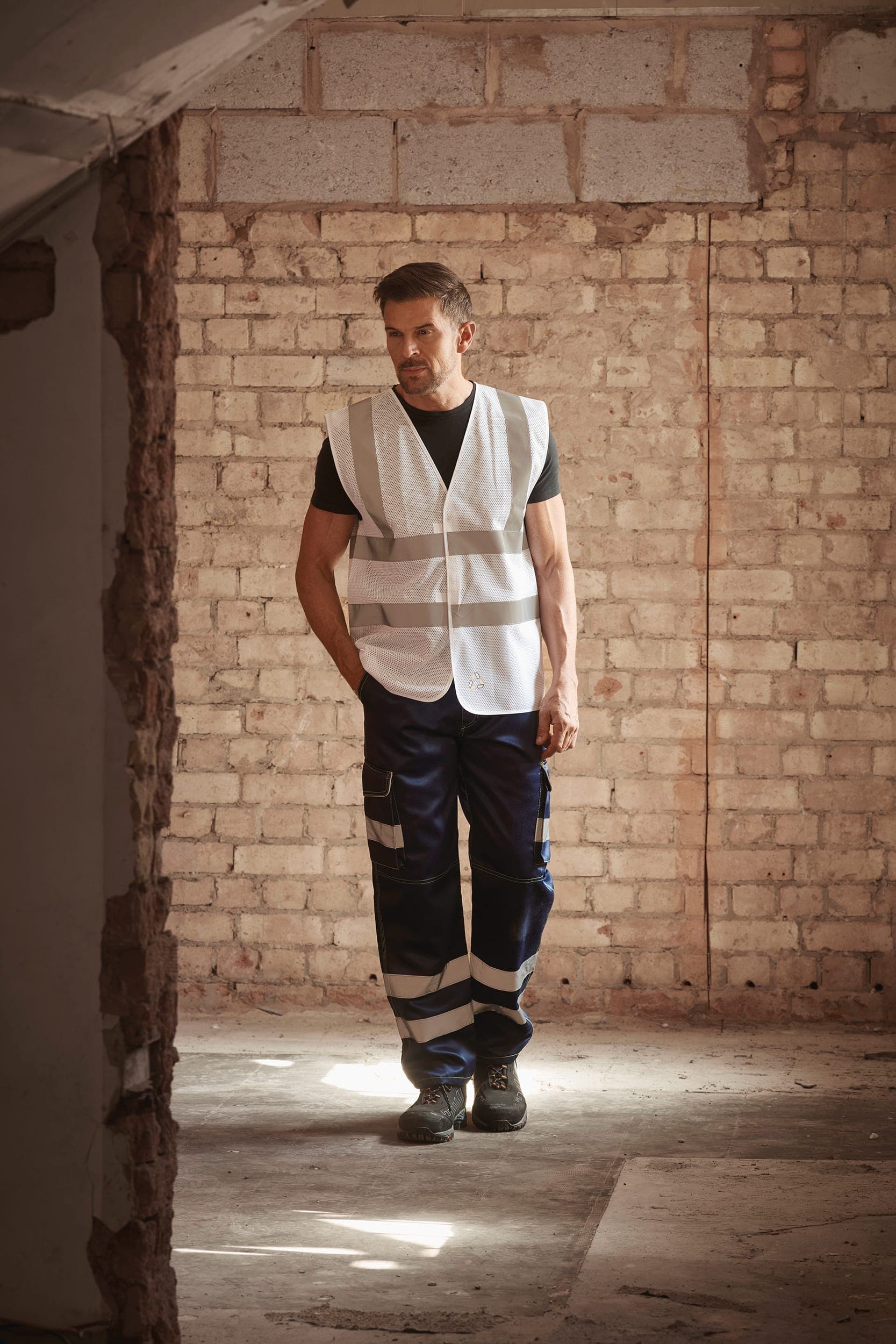 Gilet haute visibilité à maille ajourée en situation