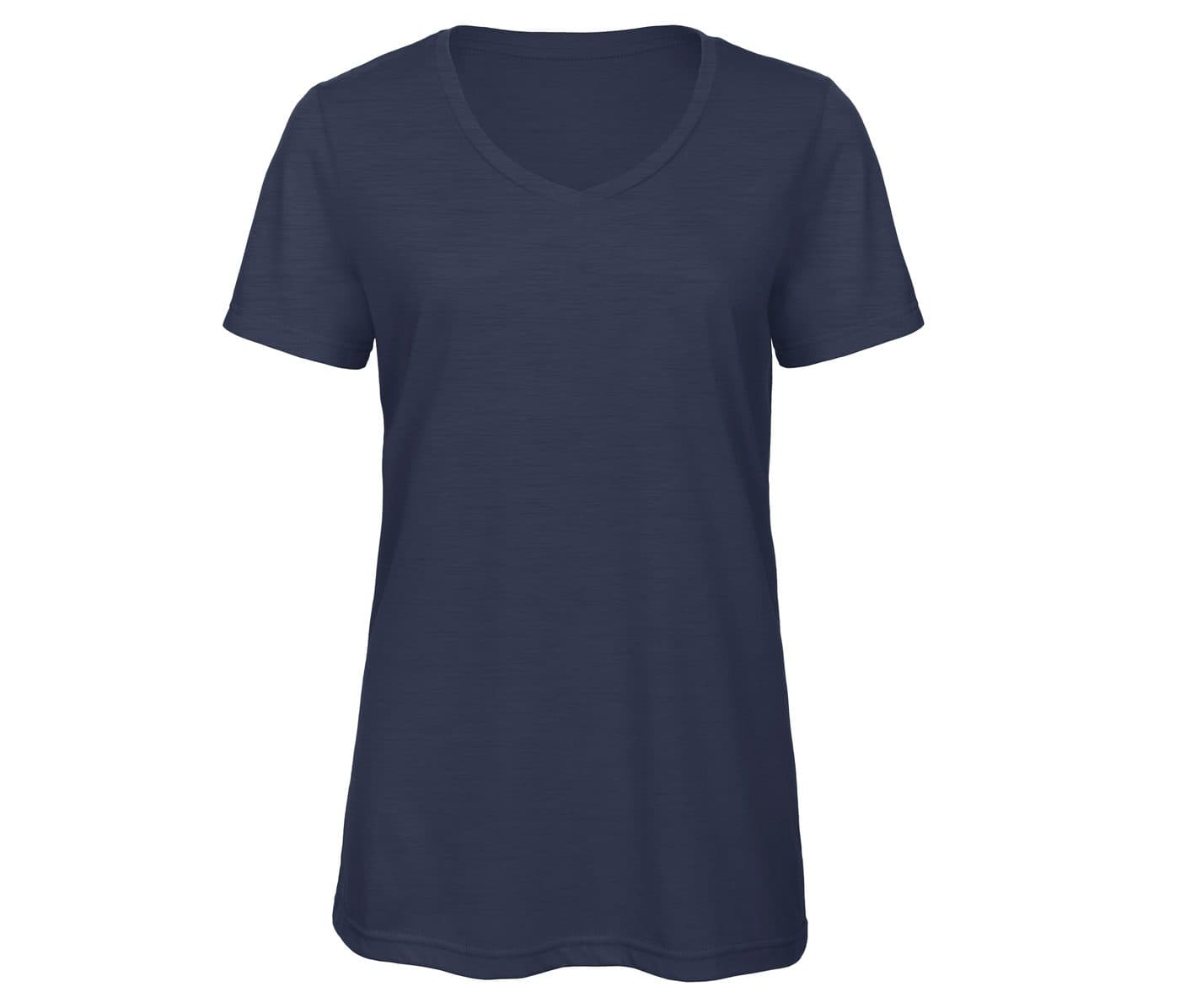 V TRI-BLEND WOMEN coloris Marine chiné
