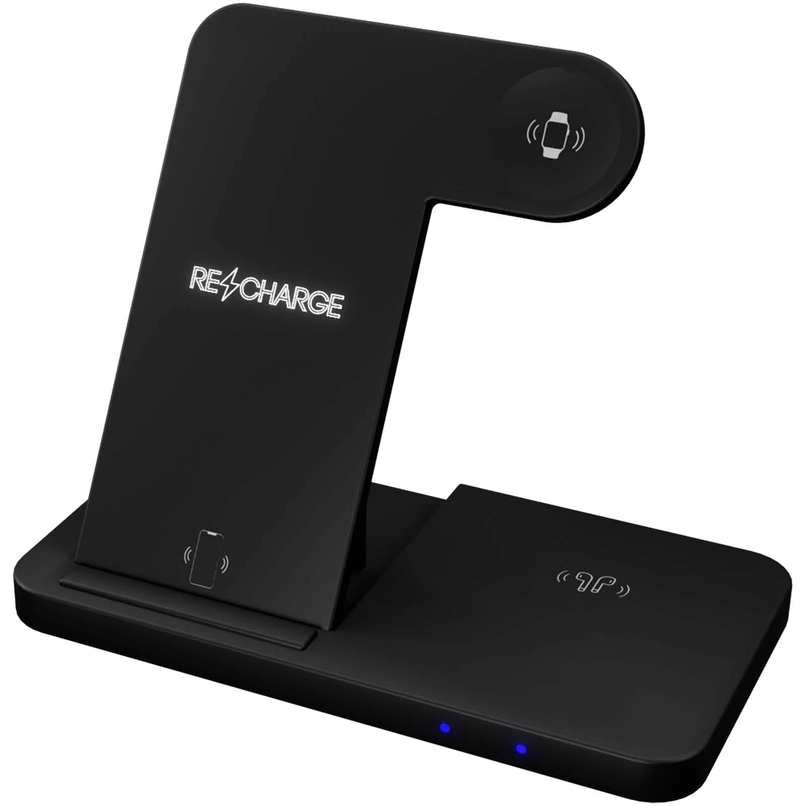 Base de recharge sans fil 3-en-1 avec socle de téléphone SCX.design W28