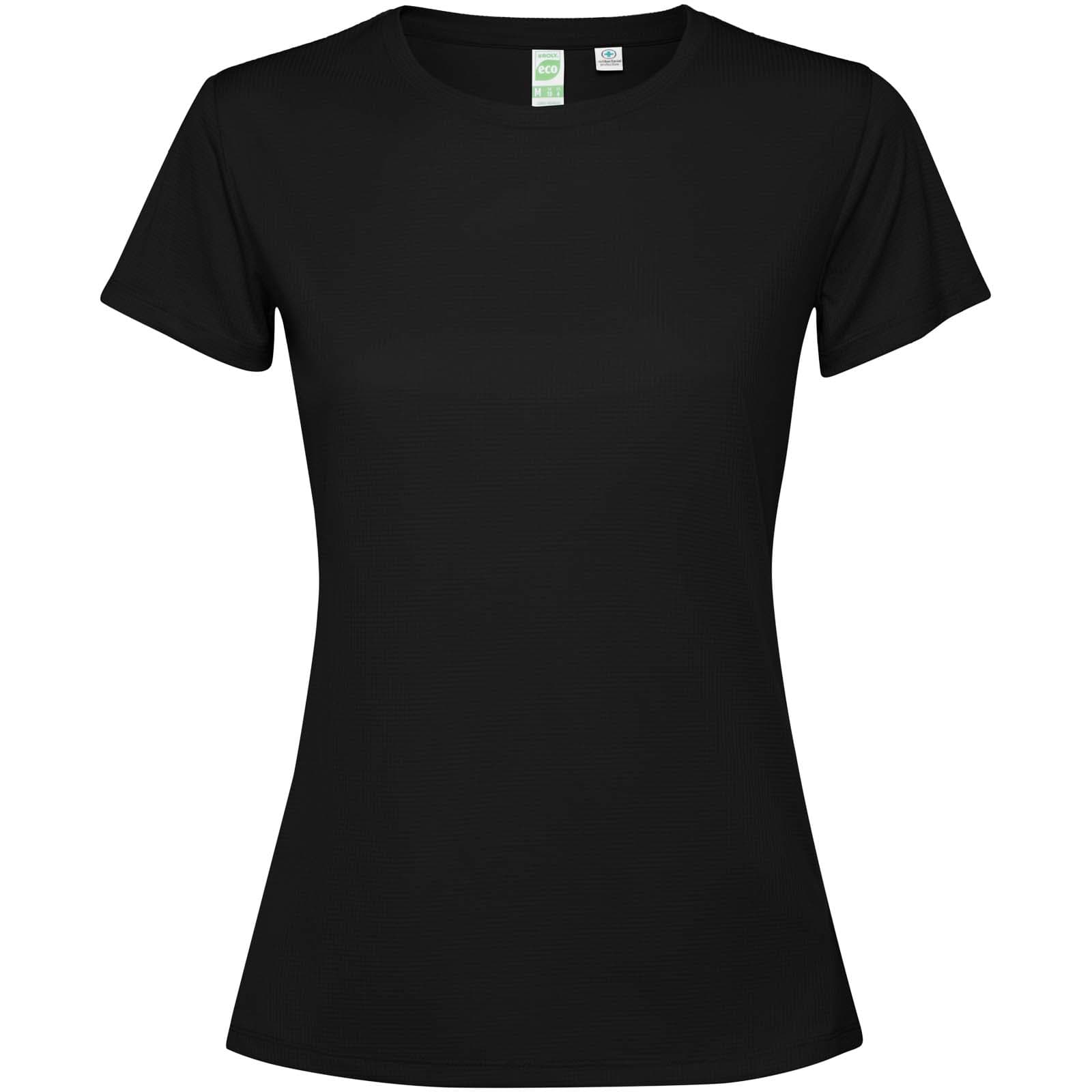 T-shirt de 125 g/m² Estoril à manches courtes pour femme coloris Noir