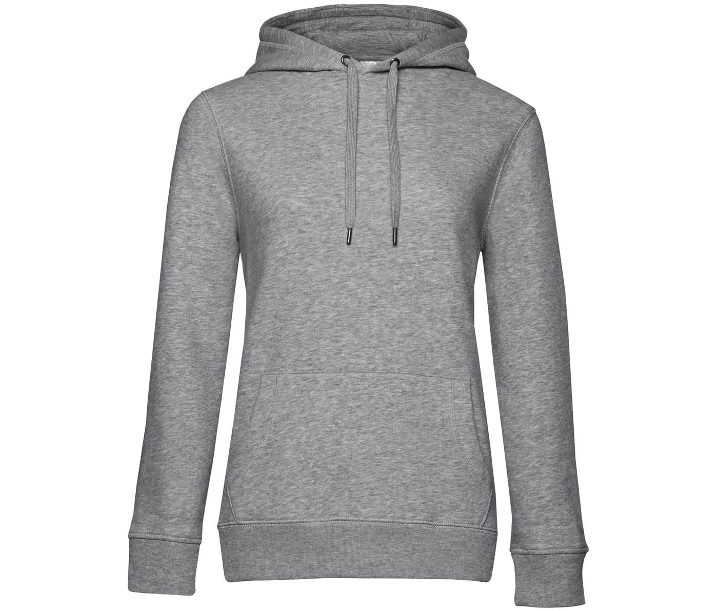 B&C QUEEN HOODED coloris Gris chiné
