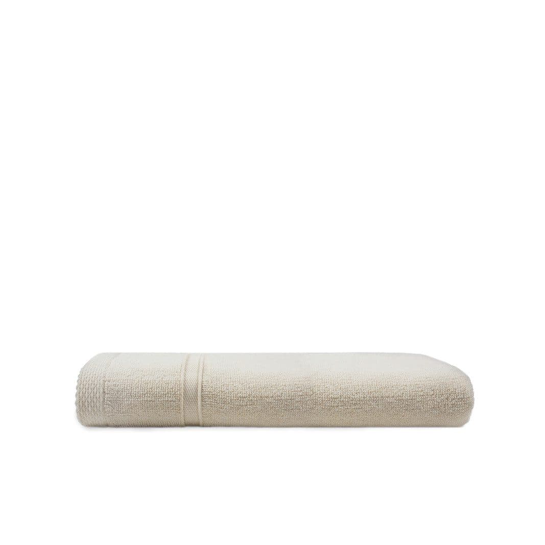 RECYCLED CLASSIC BATH TOWEL coloris Beige laiteux