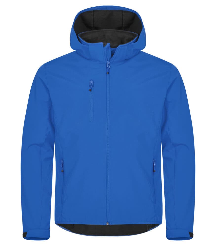Clique Classic Softshell Hoody Jacket coloris Bleu roi