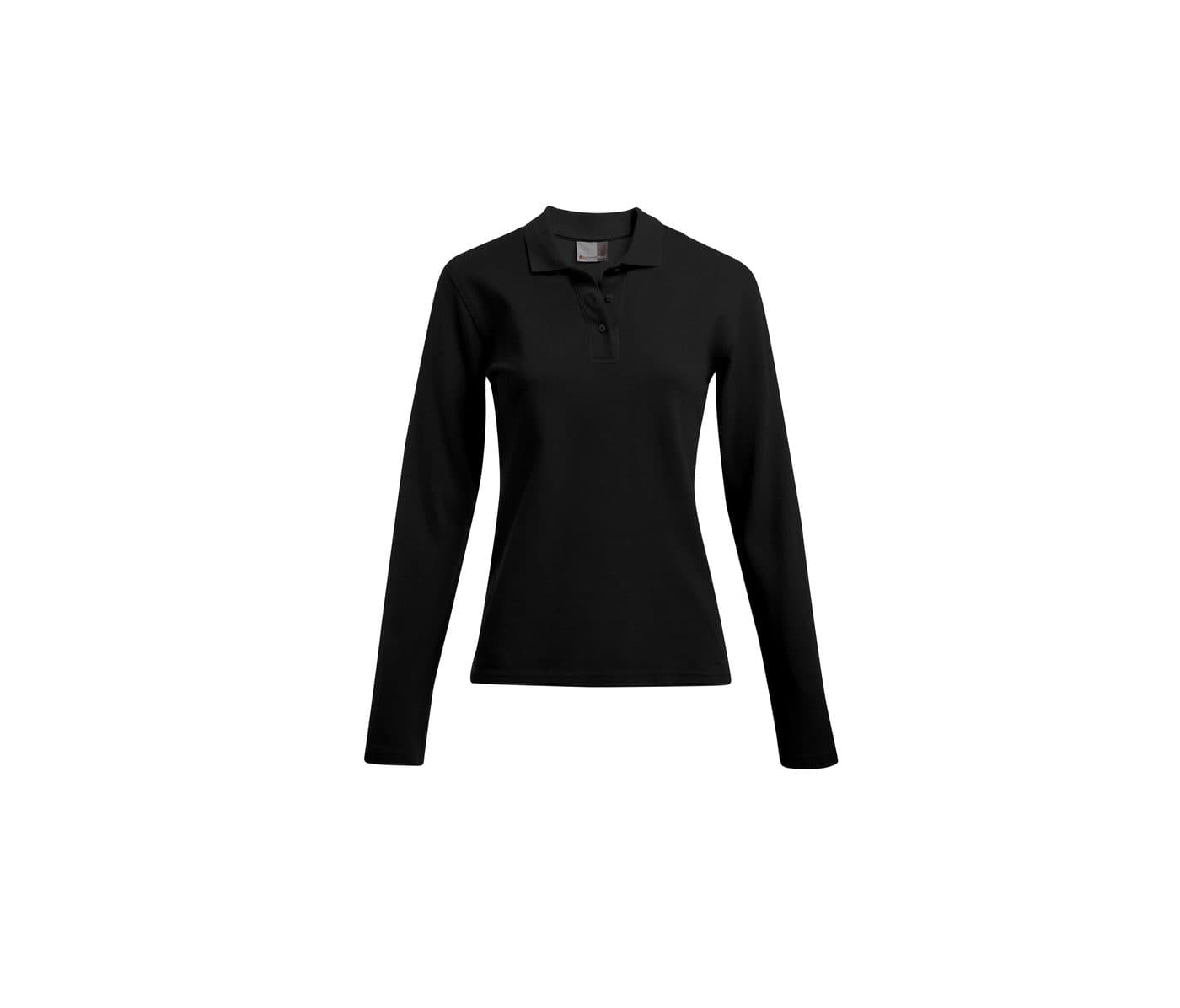 WOMEN’S LONG SLEEVE HEAVY POLO coloris Noir