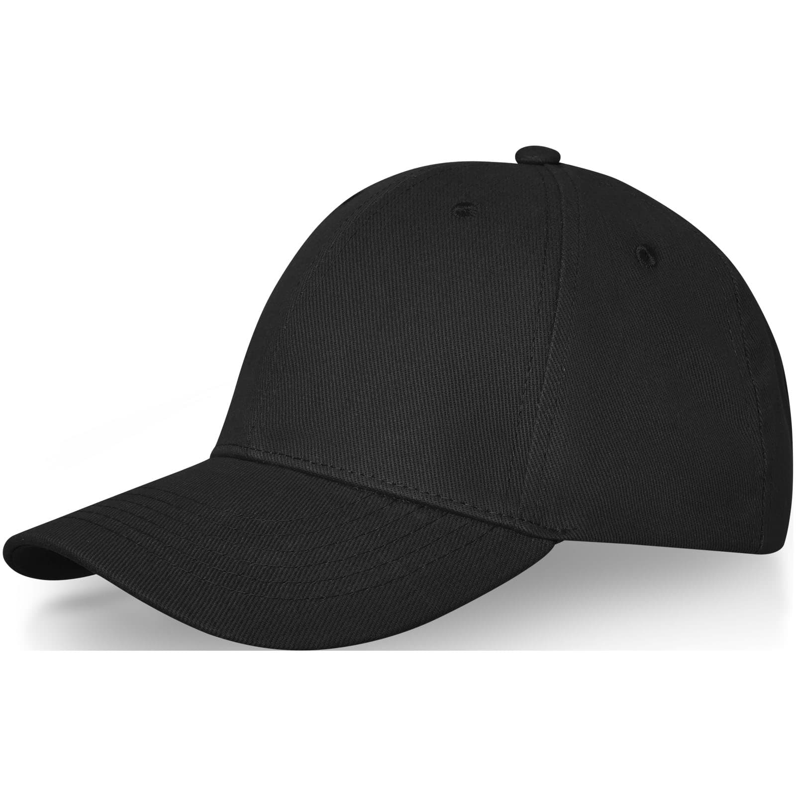 Casquette de 260 g/m² Davis 6 panneaux coloris Noir