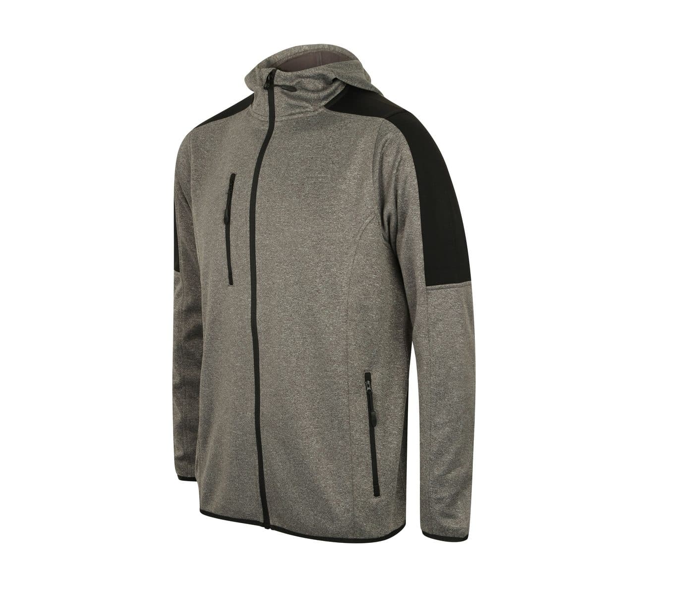 ADULT'S ACTIVE SOFTSHELL JACKET coloris Gris foncé chiné / Noir