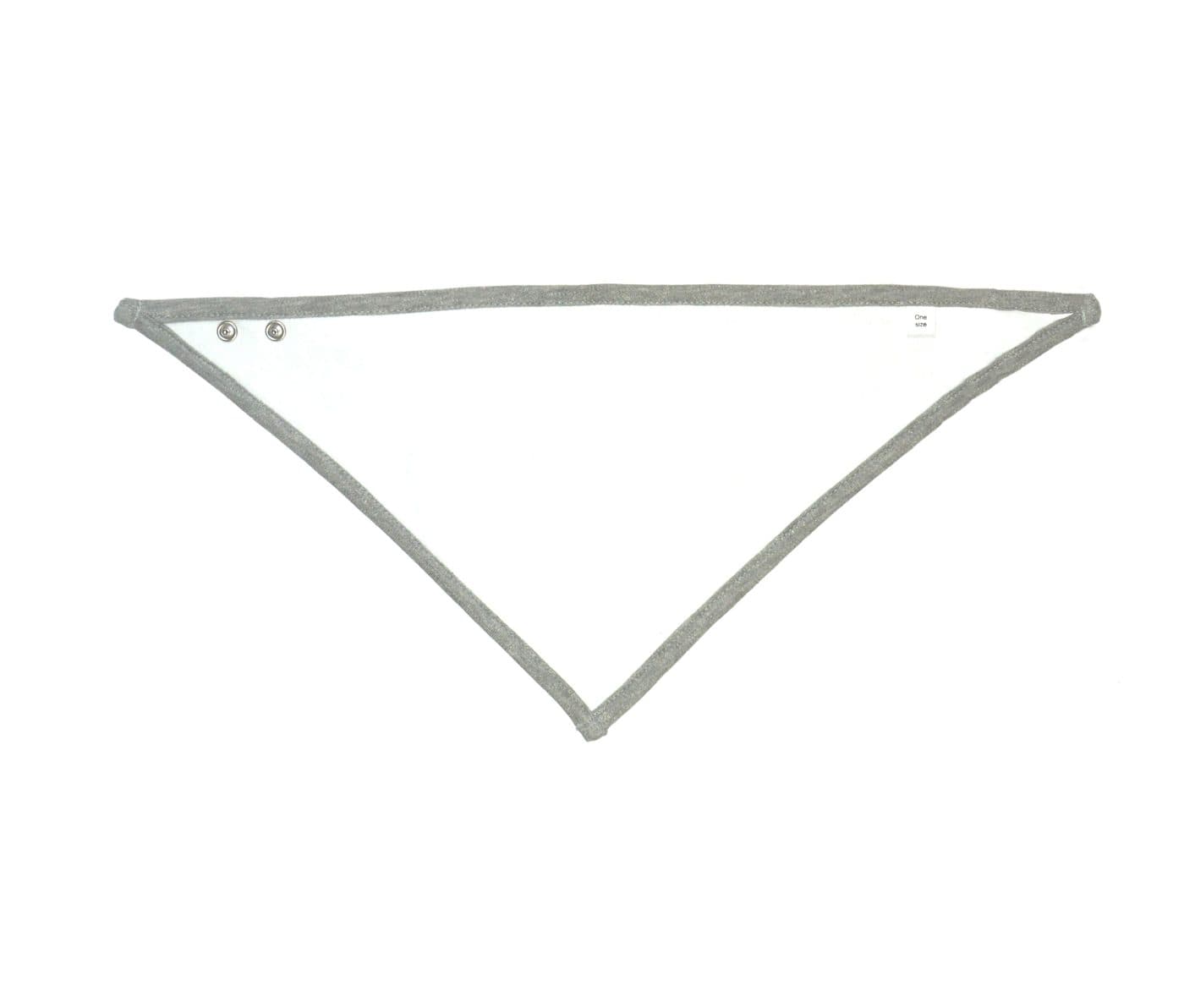 BANDANA BIB coloris Blanc / Gris chiné