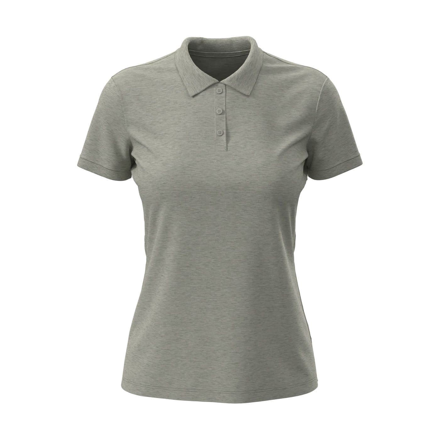 LUX POLO WOMEN coloris Gris chiné