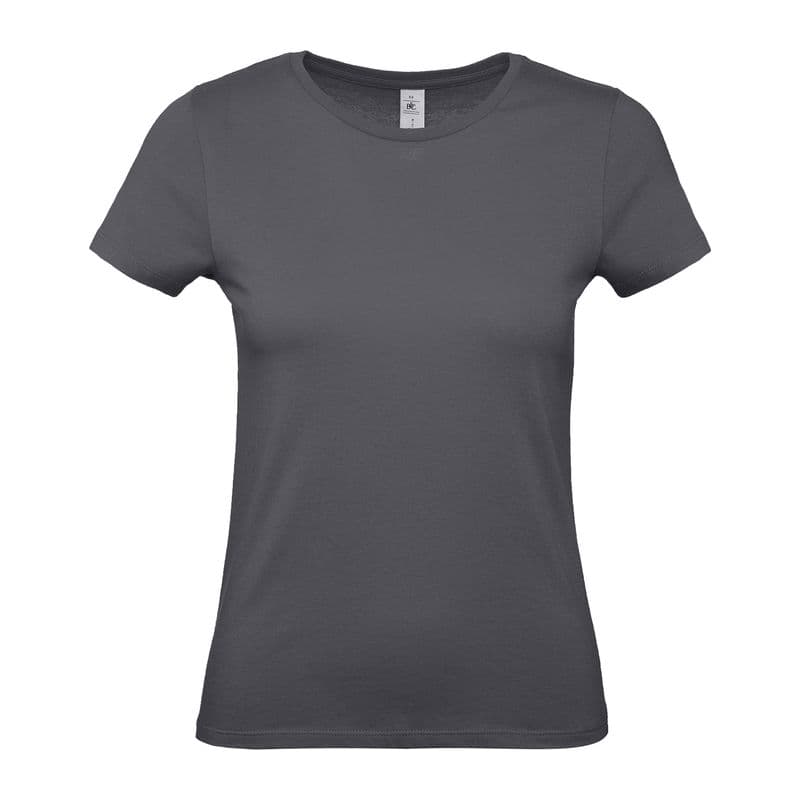 B&C #E150 WOMEN T-SHIRT coloris Gris foncé